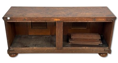 Lot 112 - Burl Walnut Cabinet TV Stand.