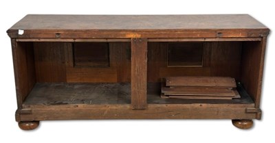 Lot 112 - Burl Walnut Cabinet TV Stand.