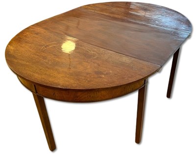 Lot 121 - Georgian 'D' Ends Dining Table.