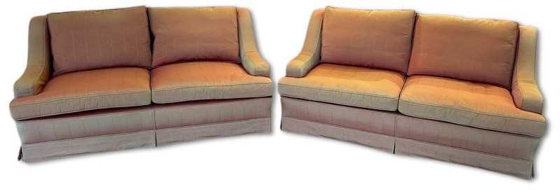 Lot 109 - Pair Two Seater Lounges.