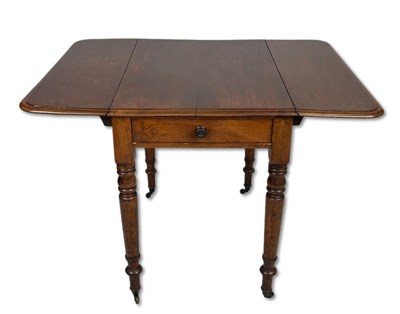 Lot 119 - Victorian Mahogany Drop-side Table.