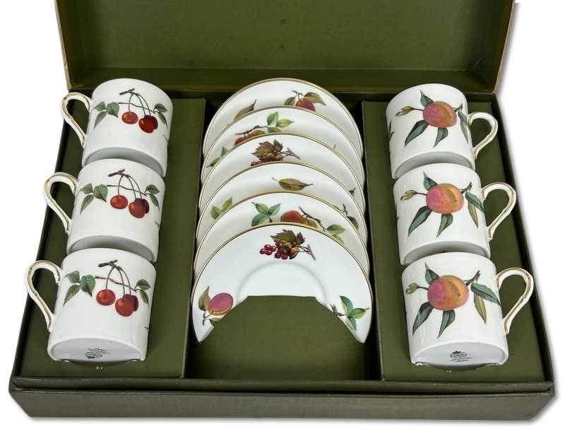 Lot 160 - Royal Worcester China Coffee Set.