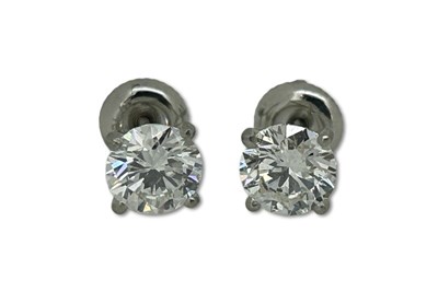 Lot 287 - Delightful Diamond Studs.
