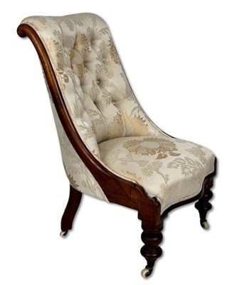 Lot 107 - Victorian Mahogany Bedroom Chair.