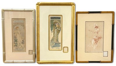 Lot 51 - 2x Alphonse Mucha and 1x Jules Cheret posters.