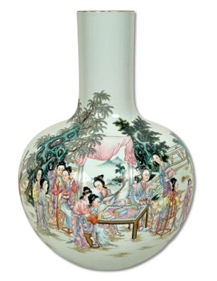 Lot 201 - Chinese Famille Rose Porcelain Vase.