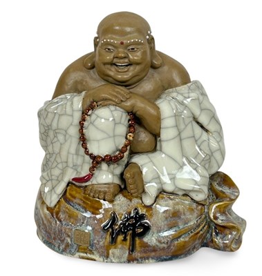 Lot 195 - Happy buddha Ceramic Statue.