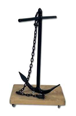 Lot 137 - Old Cast Iron Ship's Anchor.