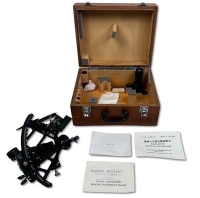Lot 143 - Vintage Marine Sextant in Fitted Case.