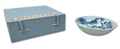Lot 218 - Chinese Blue and White Porcelain Bowl.