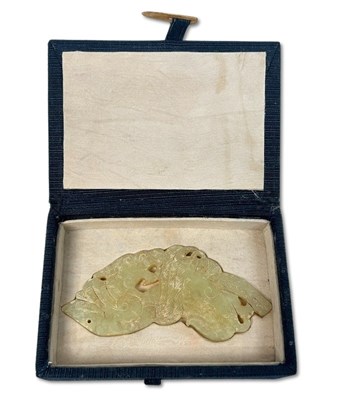 Lot 210 - Chinese Hardstone Dragon Pendant.