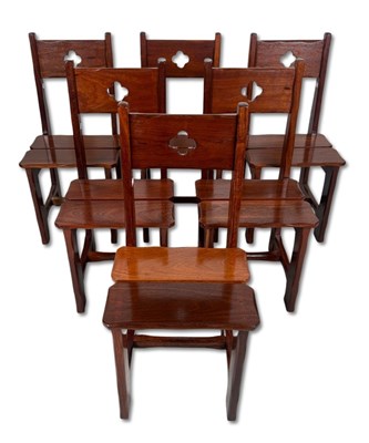 Lot 72 - Set of 6x Jarrah Dining Chairs.