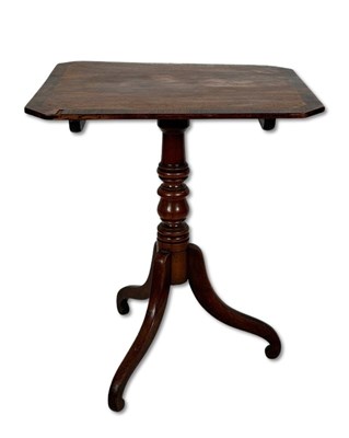 Lot 82 - Late Georgian Tilt-Top Wine Table.