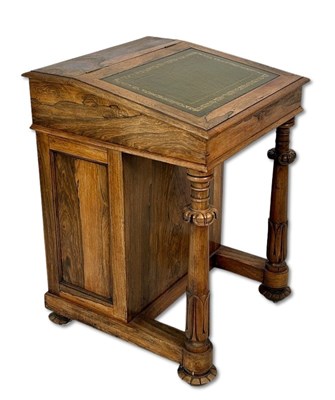 Lot 80 - Victorian Rosewood Davenport Desk.