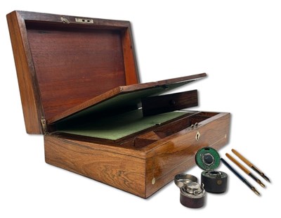 Lot 63 - Victorian Rosewood Writing Box.