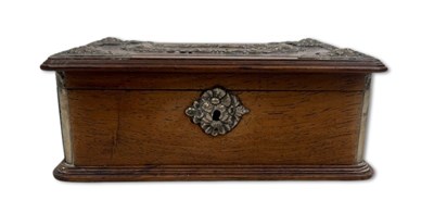 Lot 133 - French Rosewood and Silver Mount Jewellery Box.