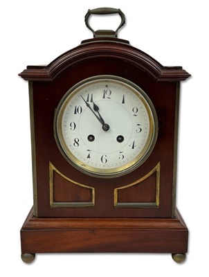 Lot 96 - Japy Freres French Mahogany Case Bracket Clock.