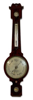 Lot 97 - Victorian Mahogany Wheel Barometer.