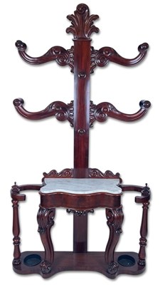 Lot 57 - Victorian Mahogany Tree Hall Stand.