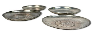 Lot 179 - Collection of Chinese Silver Coin Dishes, 4pcs.