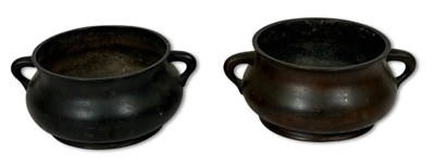Lot 158 - Pair Chinese Bronze Censors, 2pcs.