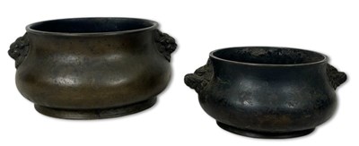 Lot 154 - Chinese Bronze Censers, 2pcs.