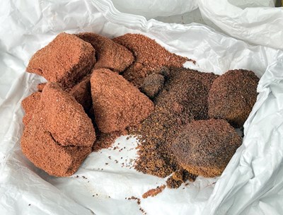 Lot 47 - Box of ochres , Roper River Northern Territory.