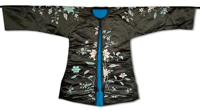 Lot 184 - Chinese Ladies' Informal Black Silk Robe.