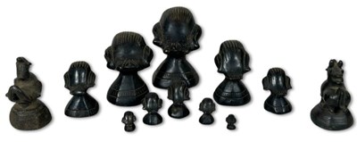 Lot 167 - Collection of Chinese Bronze Opium Weights, 12pcs.